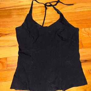 Black halter top